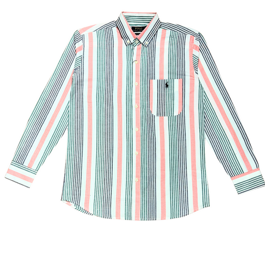 RL Multi Stripes Shirt (With Pocket)