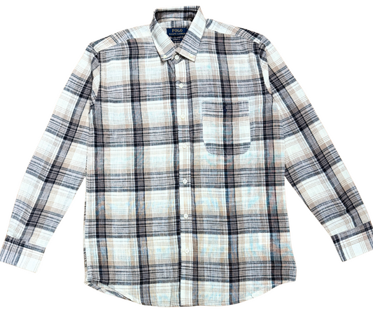 RL Brown Check Shirt (With Pocket)